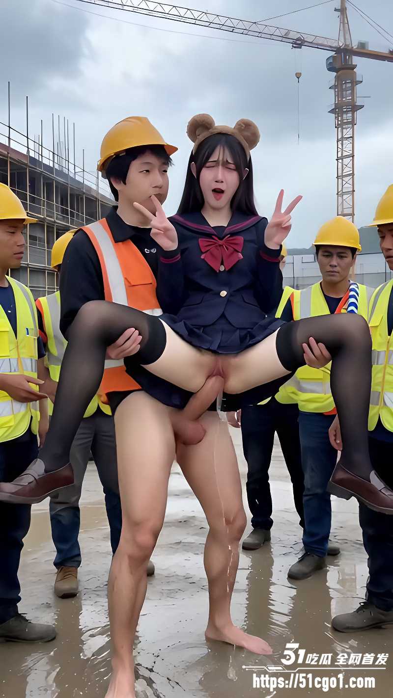 AI短剧 清纯小美女误入工地被工人轮番爆操7
