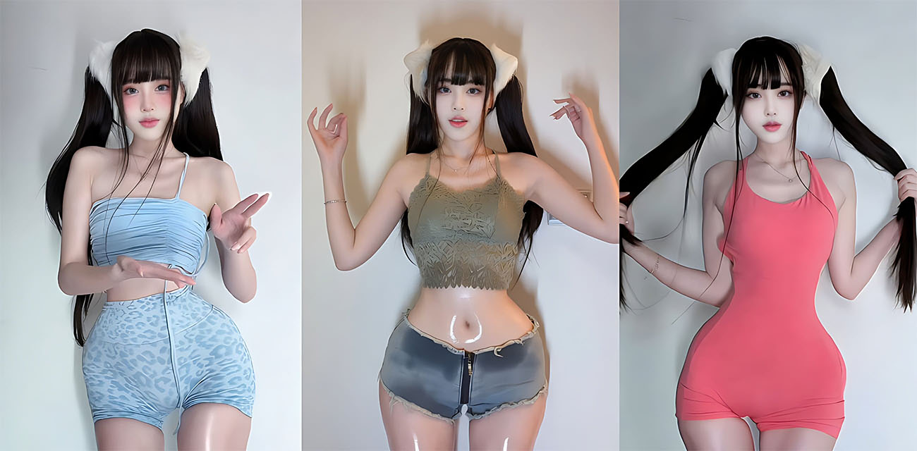 百万粉丝网红 小艾根本吃不饱 福利视频 身着灰丝搔首弄姿 看得人挪不开眼！