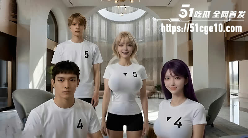 AI成人短剧 夫妻游戏 5对夫妻为百万奖金不断升级尺度 鱿鱼游戏版NTR绿帽高潮全集