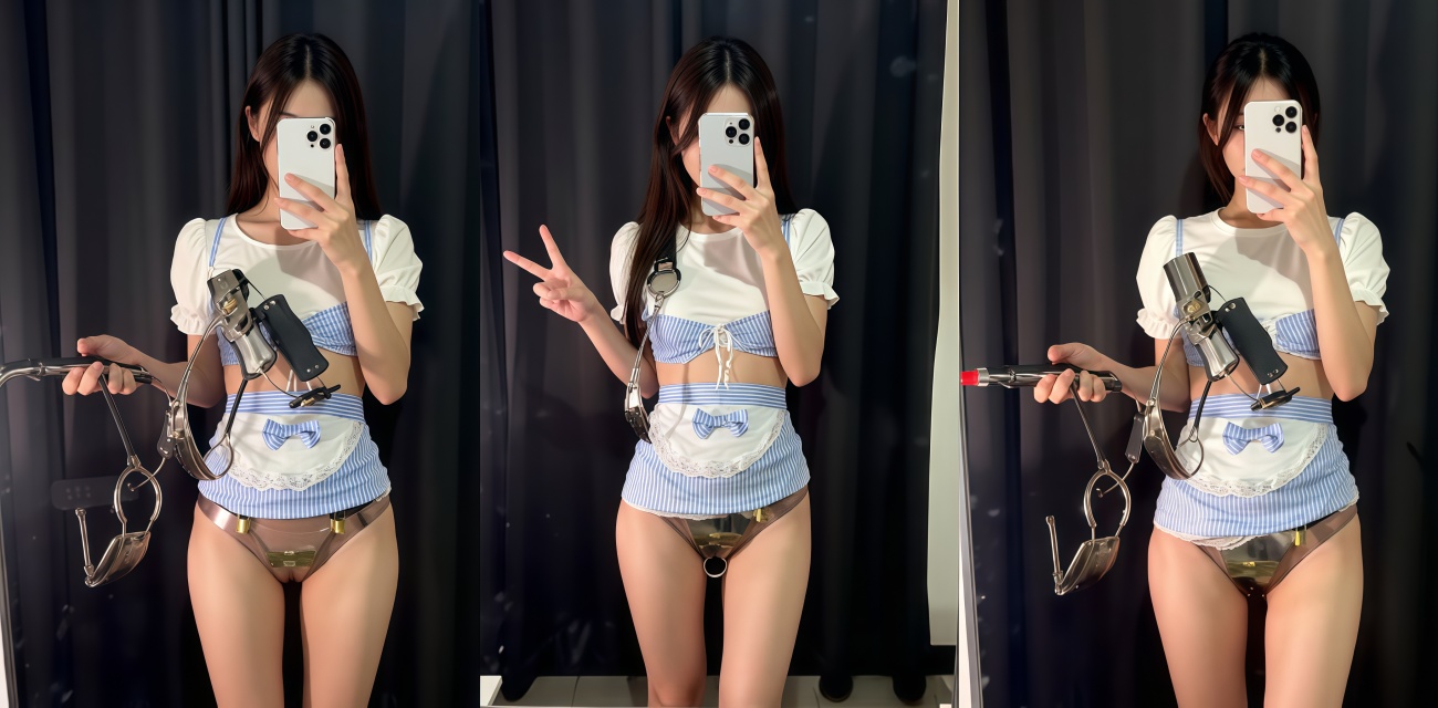 推特网红 阿宁 女用贞操带入门小课堂 手把手教学卫生防护 调教女友必看