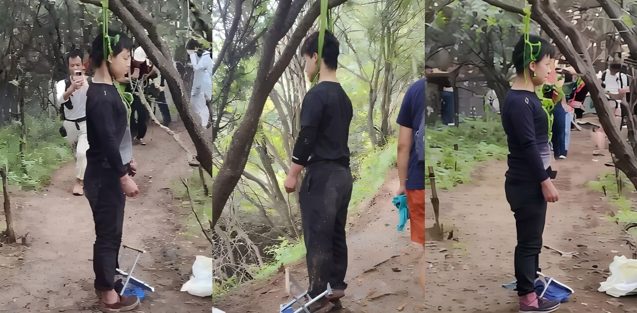 西安子午峪尖山 旅游团偶遇上吊男子遗骸 惊呆现场众人！