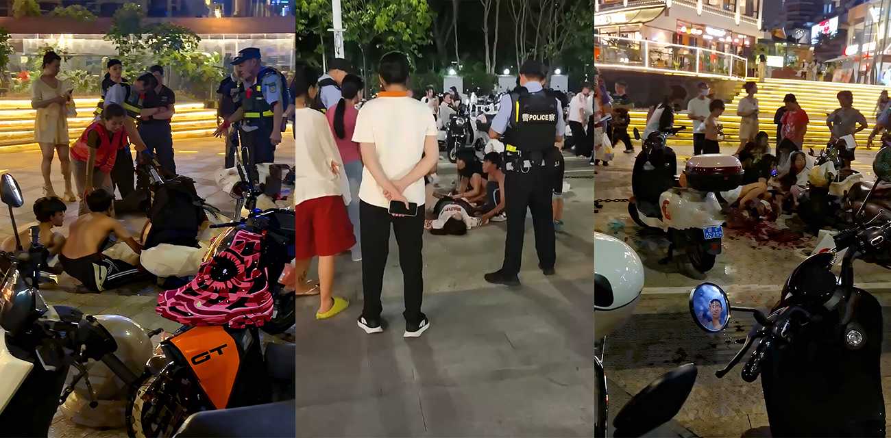 广西南宁会展航洋城捅人事件 孩子目睹母亲被父亲当街手刃 跪地唤母刺痛人心