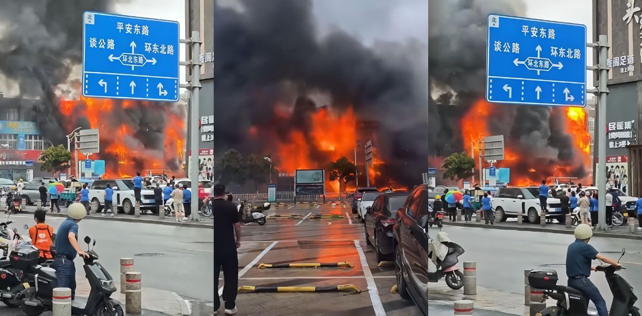 浙江嘉兴嘉善县 小鹏汽车自燃蔓延沿街店铺 新能源安全再度引发关注！