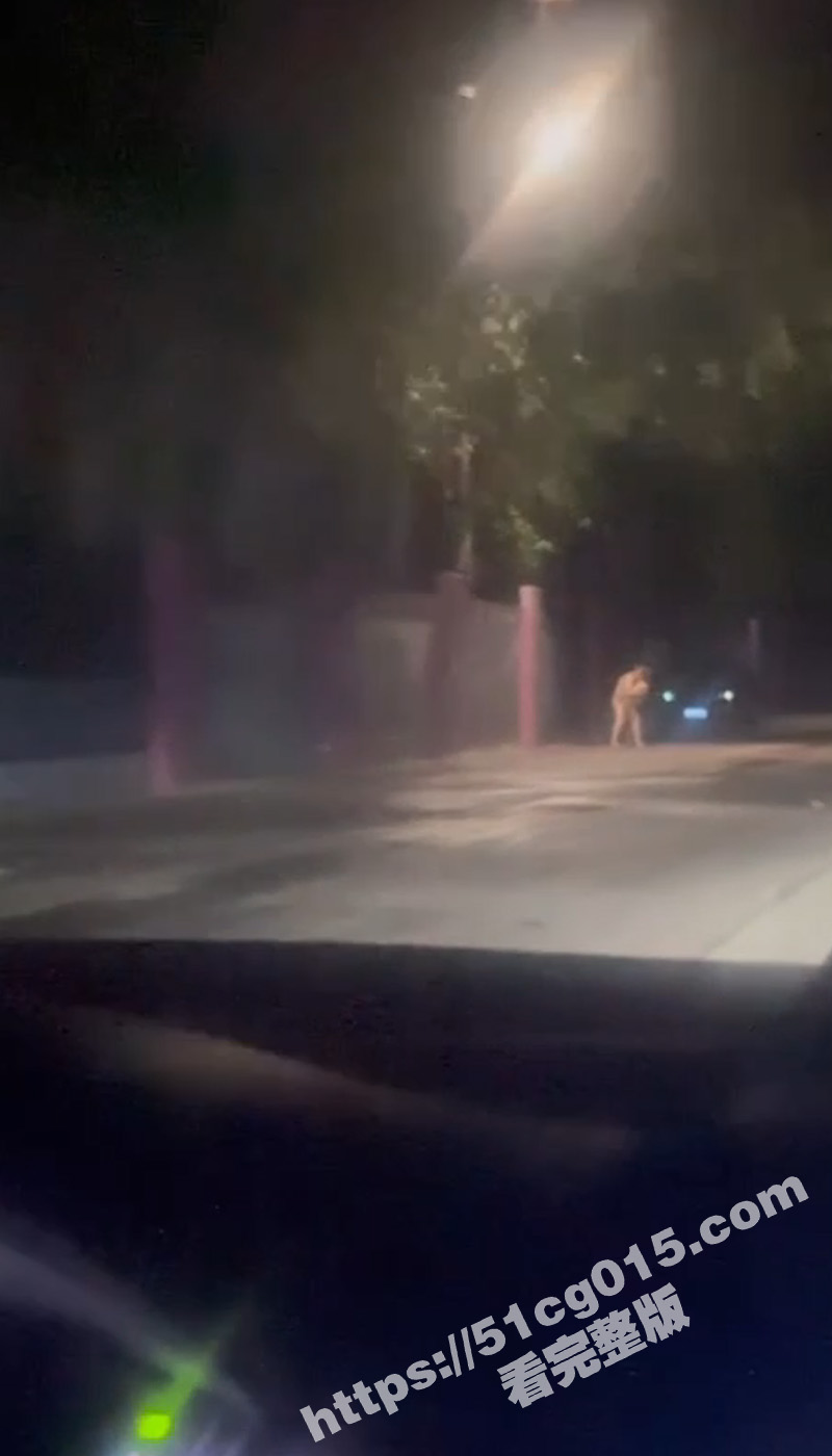 我擦勒！回家的路上惊现一对男女在马路边打炮 俩人赤裸全身疯狂后入啪啪 看到来车也丝毫不慌