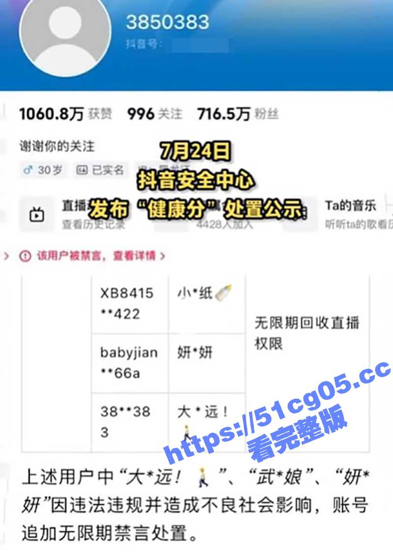 抖音顶流千万粉丝网红 大哥远 因直播内容低俗并调侃狼牙山五壮士 被无限期封禁！真是大快人心！