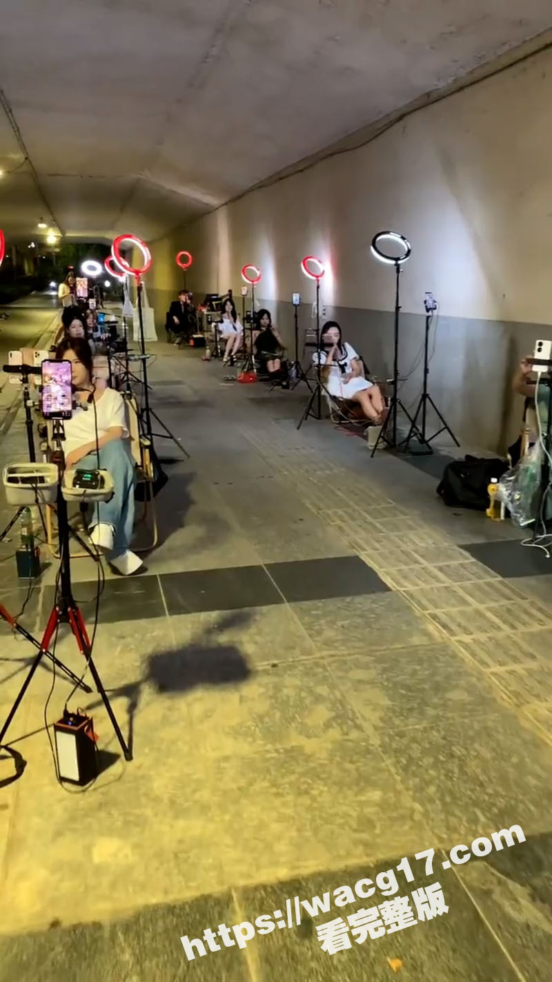 桂林南州大桥网红聚集地 百位美女主播在线直播时尚装扮吸睛无数 全民网红时代已悄然来临