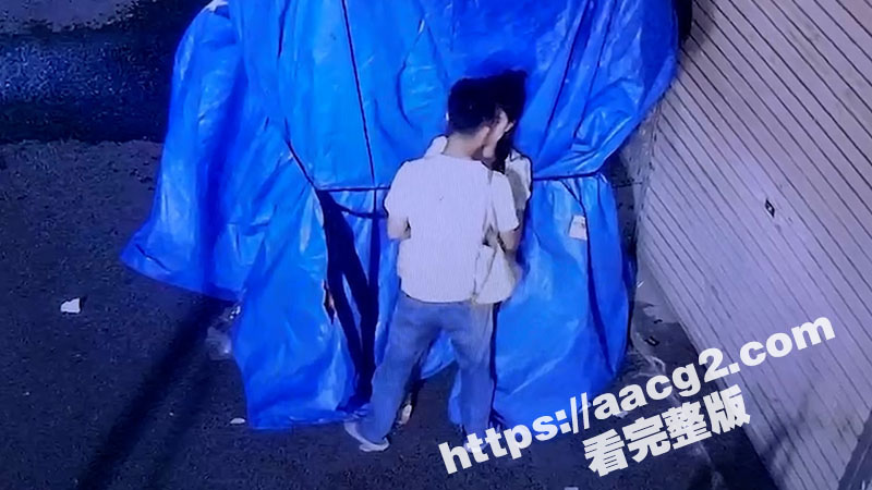深夜小区惊现情侣野战 在监控底下明目张胆上演春宫戏 大家都是成年人就不能去开个房吗