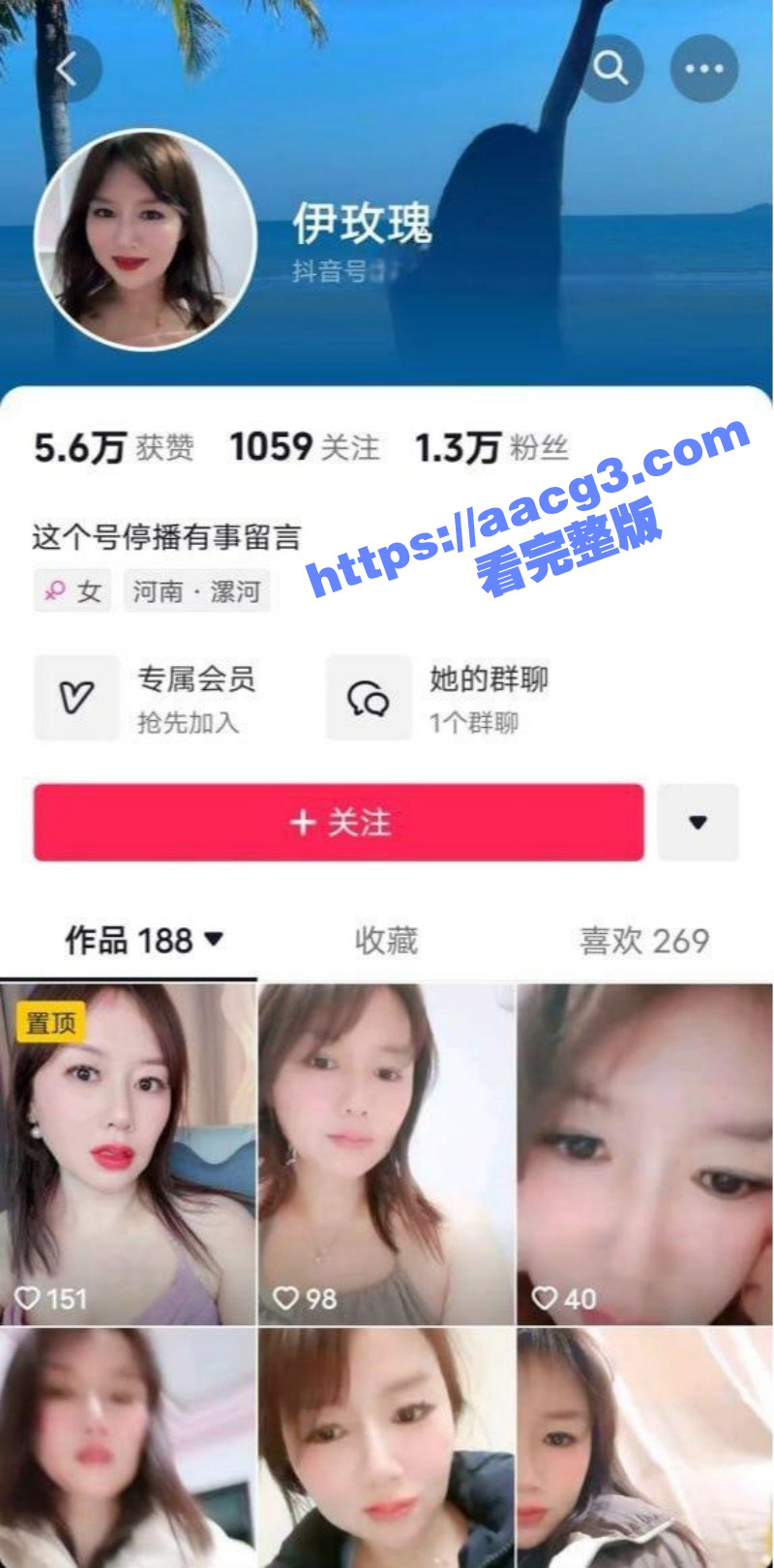 抖音少妇小网红伊玫瑰相关图片