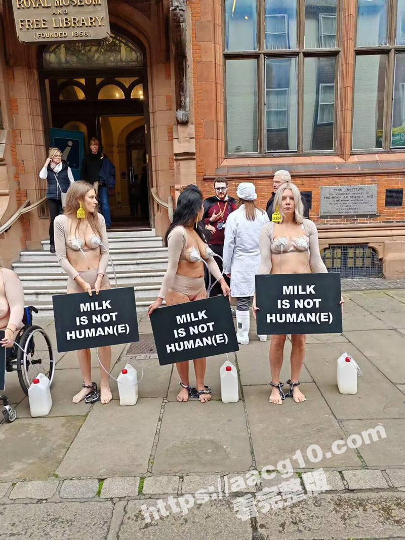 英国女权运动抗议牛奶相关图片
