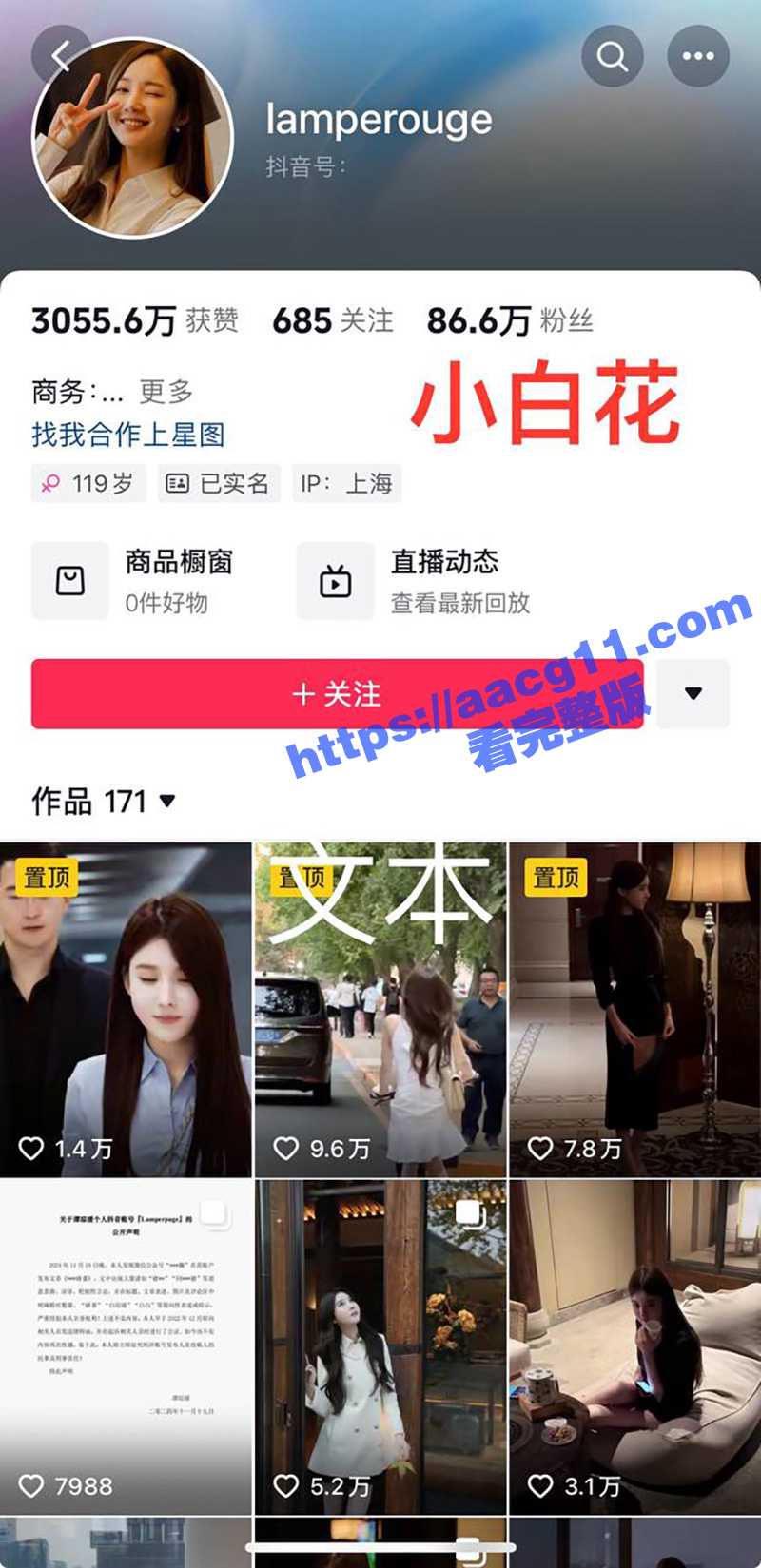 抖音百万粉丝女网红小相关图片