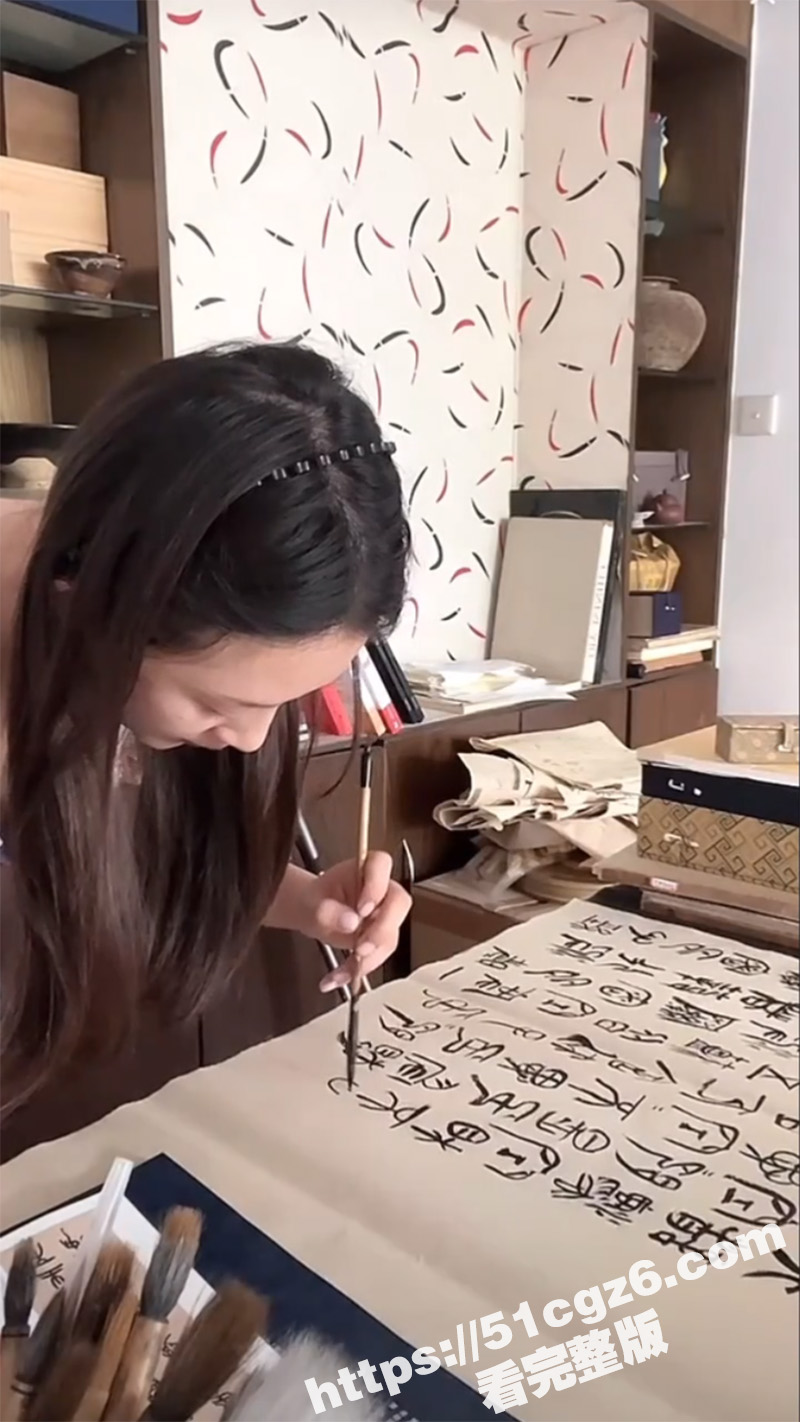 抖音书法主播 直播露相关图片