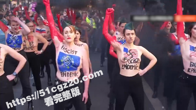 乌克兰女权组织全裸游相关图片