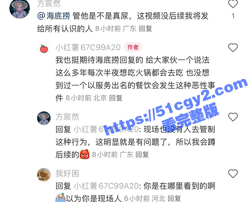 海底捞小便门事件 当相关图片