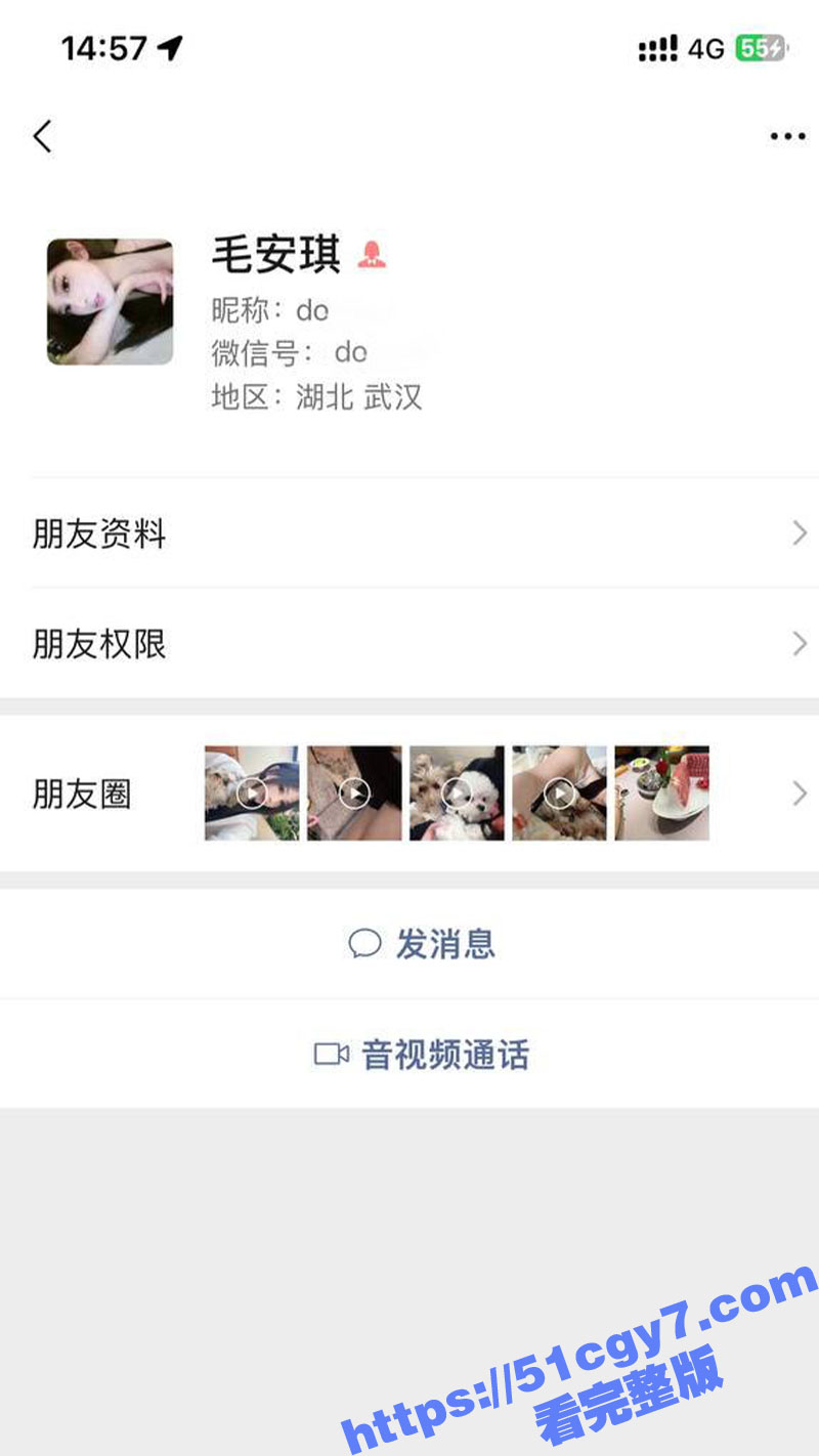 武汉极品反差婊 毛安相关图片