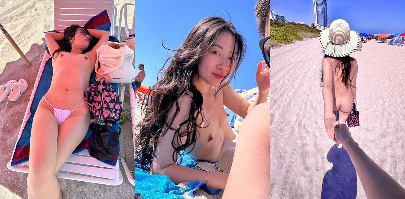 海边沙滩帐篷惊现情侣做爱