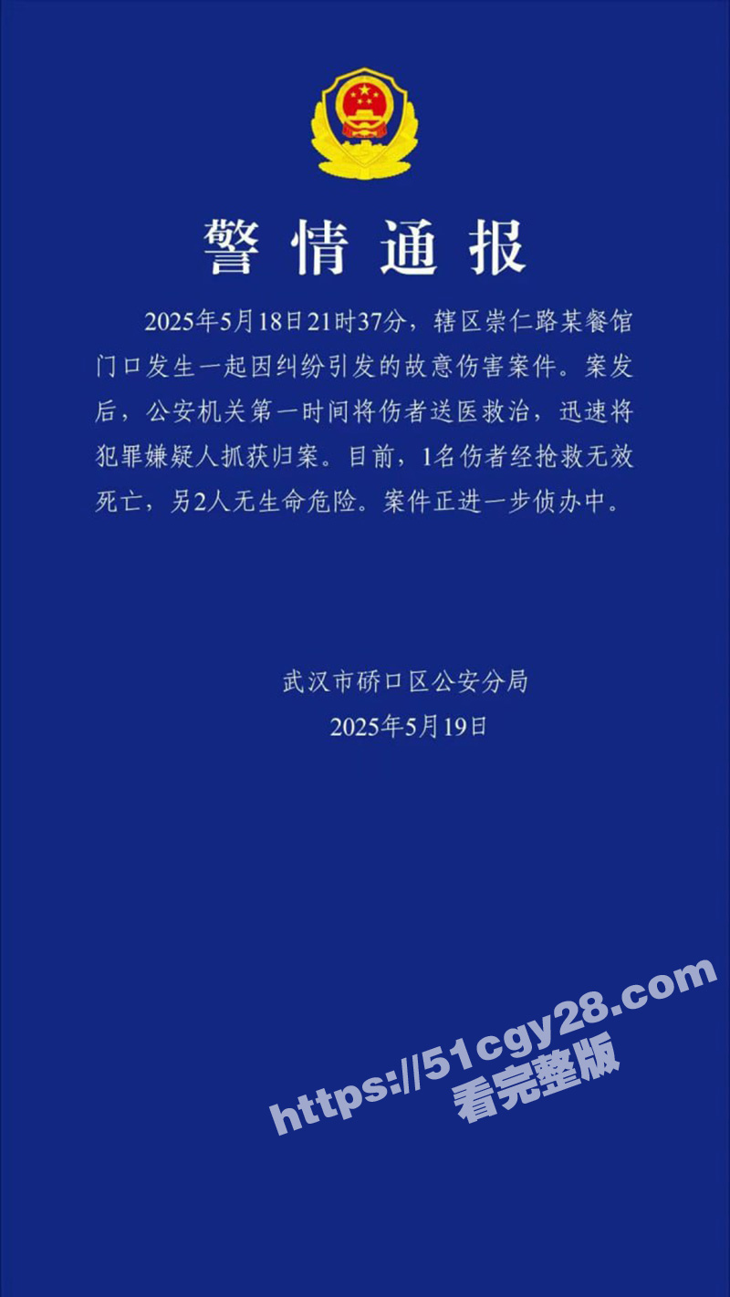 武汉枪击案后续2